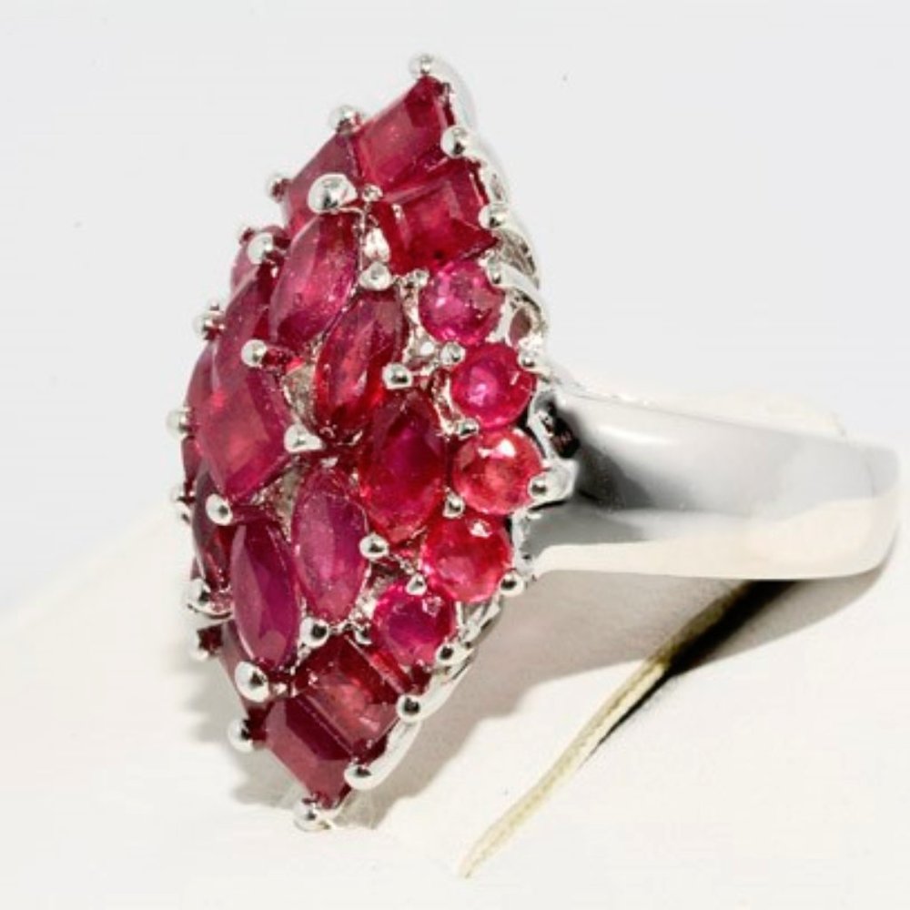 Ruby 925 silver ring Genuine rubies.